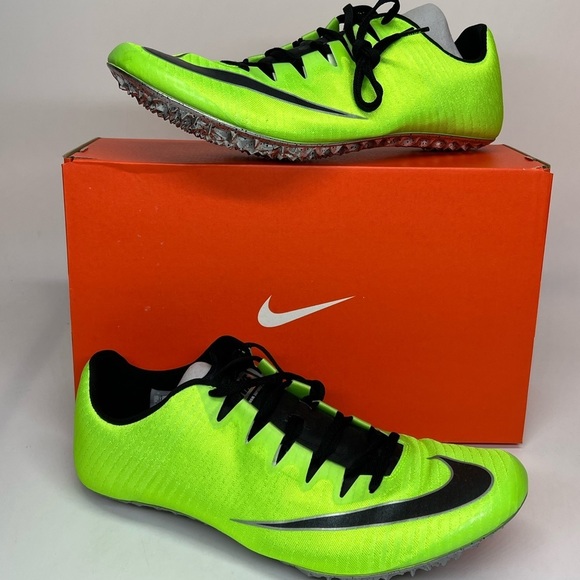 Nike Zoom Superfly Elite Track Running Spikes Green Men Sz 13 835996-300 $150 - Picture 2 of 6